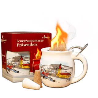 Feuerzangentasse 1er-Set, Weiß/Winter - für Feuerzangenbowle