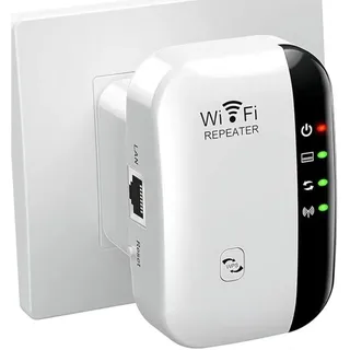 Leistungsstarker WiFi-Repeater 300Mbps, starker WiFi-Verstärker, 2,4 GHz WiFi-Reichweitenverstärker, kabelloser WiFi-Repeater mit Ethernet-Port,