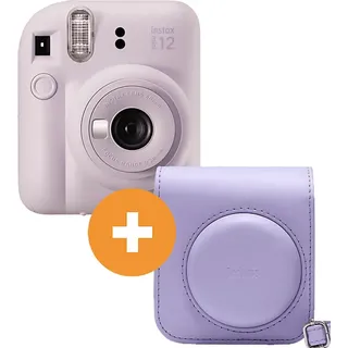FUJIFILM INSTAX mini 12 Travel Set Sofortbildkamera, Lilac Purple