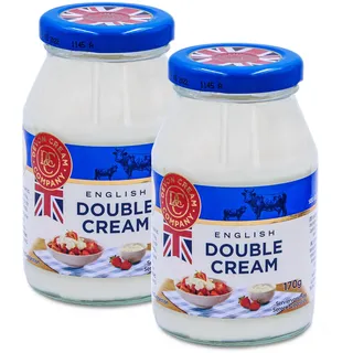 Food-United CREME DOUBLE 6x170g im Glass english devon double-Cream Schlagcreme - 1.02 kg