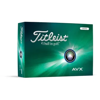 Titleist AVX AIM 360° Golfbälle, Full Wrap Alignment Ball, Weiß (EIN Dutzend)