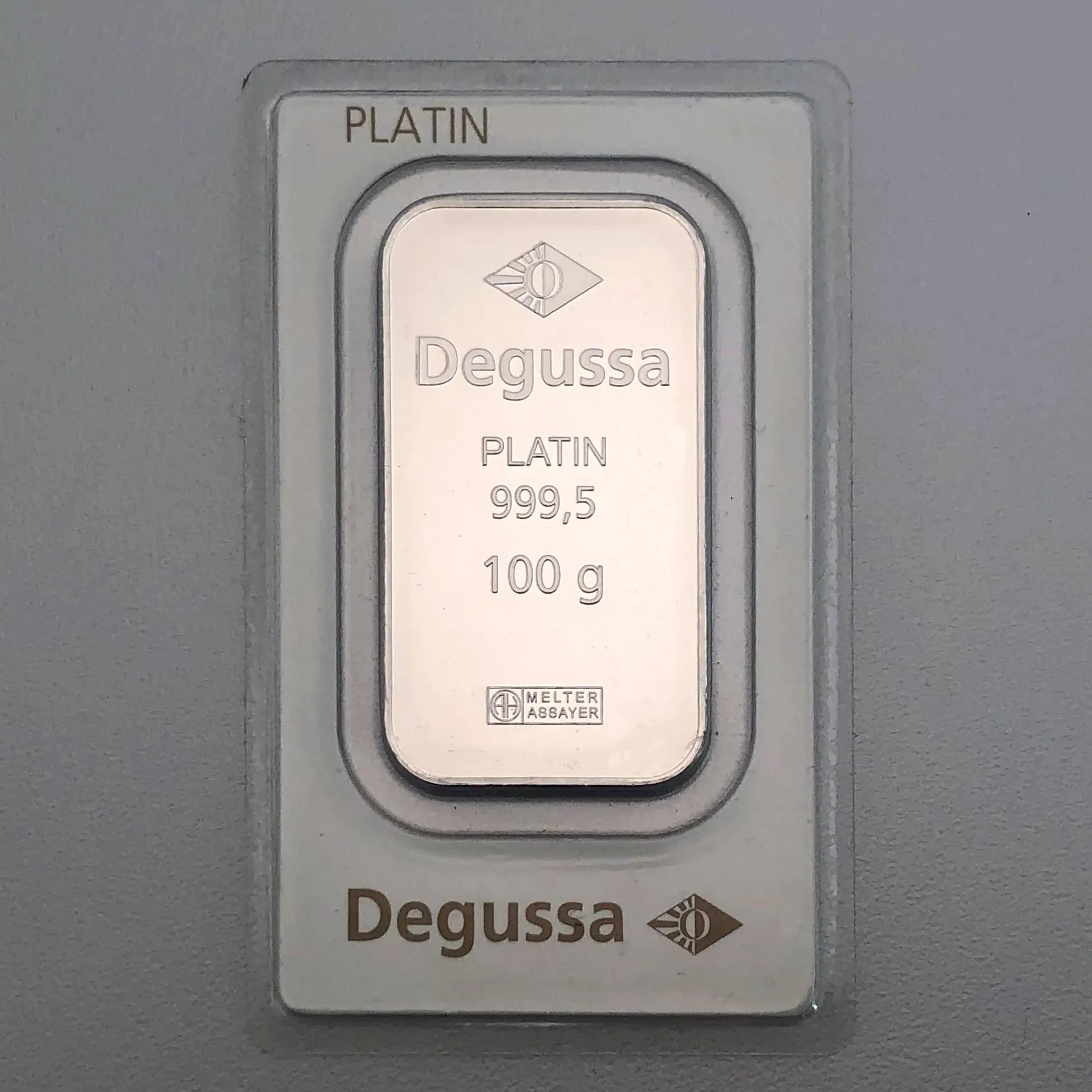 Platinbarren 100g DEGUSSA (Pt)