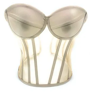 MNJ TRIMMINGS (03 Transparentes Korsett Hochzeit Korsett Straffung Korsett Korsett Top Muster Korsett ..., hautfarben, 44 - 44