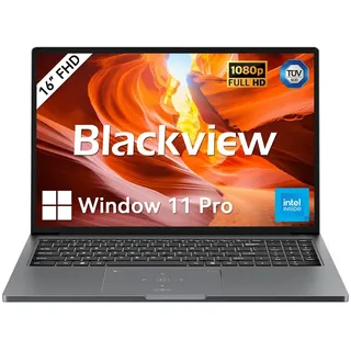 Blackview Laptop Acebook 12 Intel Core i5-12450H, 16 FHD, 16GB DDR4, 512GB SSD 2TB,Win11 Pro Notebook, 57Wh Mega Akku/ 67W Schnellladung, HDMI 2.0, Tastatur QWERTY, USB 3.0×2, Dual-Band 5G WiFi
