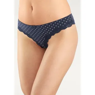 LASCANA Brasilslip Damen marine-gepunktet, gestreift, uni Gr.40/42