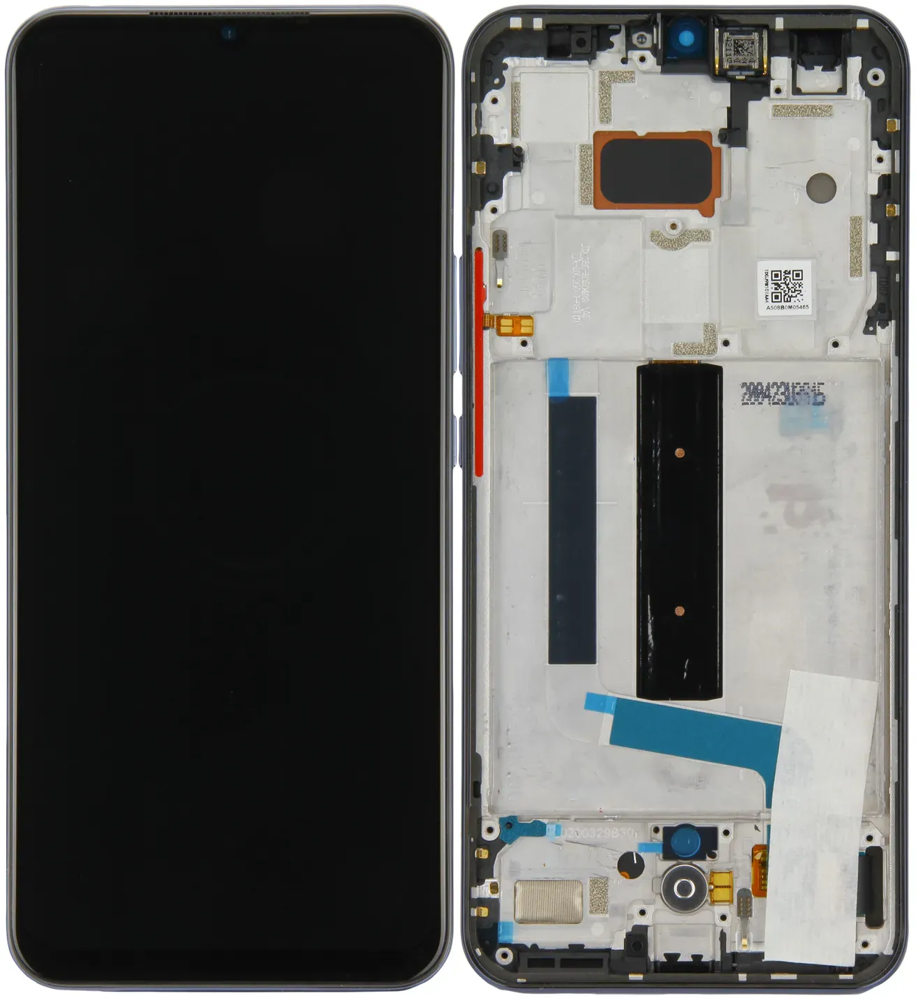 LCD-Kompletteinheit für Xiaomi Mi 10 Lite 5G, Cosmic Grey