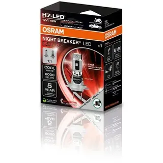 OSRAM H7 LED Osram Night Breaker Speed Glühlampe, Fernscheinwerfer,Glühlampe, Hauptscheinwerfer 12V für KAWASAKI MOTORCYCLES 64210DWNBSP-1HB