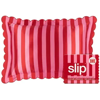 Slip pure silk queen pillowcase with scalloped edge - sunshade Hautpflegemittel
