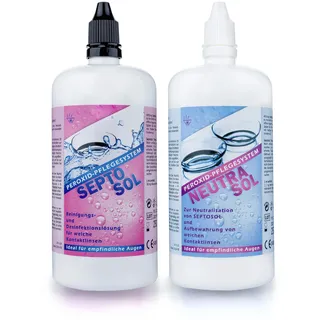 2-Stufen-Peroxidsystem SeptoSol/NeutraSol Kombipack für weiche Kontaktlinsen (je 250 ml)