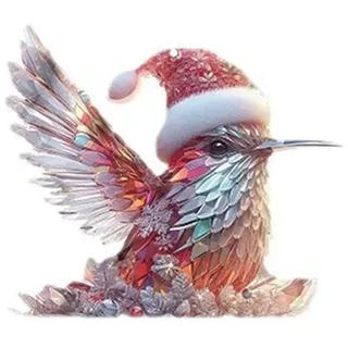 Weihnachtsdeko Fenster Weihnachten Geschenke Weihnachtskugeln Personalisiert Baumschmuck Weihnachten Acrylic 2D Flat Crystal Animal Series Suspension Decoration Car Interior Keychain Decoration Seil
