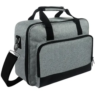 Beamertasche, Projektor Tragetasche mit Zubehörtaschen, Projektor Tasche für Transport und Aufbewahrung Beamer, Projektor Reisetasche mit Abnehmbarem Schultergurt für Meisten Projektor, 36x28x10cm