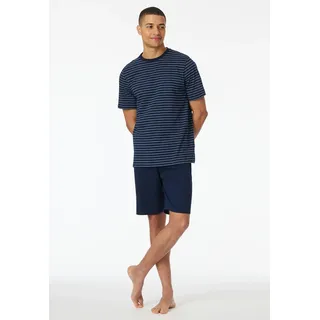 SCHIESSER Schlafanzug Casual Essentials Dunkelblau 56