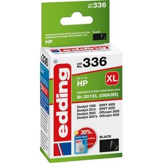 edding kompatibel zu HP 301XL schwarz (CH563EE)