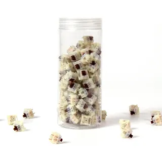 Keychron Gateron Cap V2 Milky-Brown Switch-Set, Tastenschalter - braun/weiß, 110 Stück