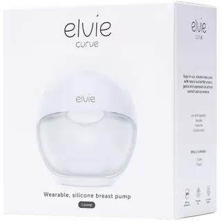 Elvie Curve Silikon-Handmilchpumpe, Weiß