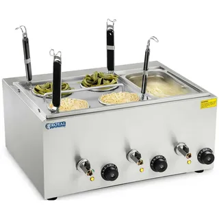 Royal Catering Nudelkocher mit 4 Körben und GN 1/3 Behälter