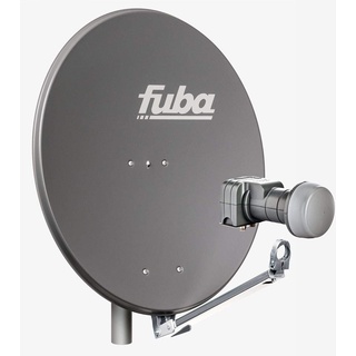 Fuba DAL 802 A Sat Anlage Antenne Schüssel Spiegel Twin LNB DEK 217 2 Teilnehmer Alu Sat-Schüssel/Sat-Spiegel anthrazit - Fuba DEK 217 Twin LNB für