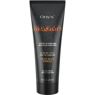 Onyx Magma Solarium Creme mit Tingle Effekt | Ultra Hot Triple Black Bronzer | Bräunungsbeschleuniger für Intensive, Dunkle Bräune | Für Solarium, Sonnenstudio & Außenbräune | Erfahrene Bräuner