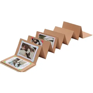 101DIYStudio Fotoalbum zum Einkleben 34 bis 56 Seiten bis 60 Fotos, 21 x 15 cm (Album zum Selbstgestalten, Fotoalbum Vintage), Kreativ und Einzigartig