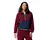Damen Grove Half Zip Fleece Pull Over Rich Wine Collegiate Navy Maple Sugar M
