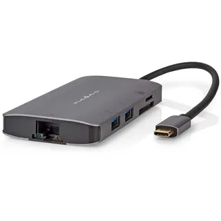 Nedis CCBW64240AT02 Station d'accueil USB 3.2 Gen 1 (3.1 Gen 1) Type-C Anthracite