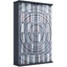 VCM Holz CD DVD Stand Regal   platzsparender CD Schrank mit 2 ESG-Sicherheitsglastüren für 300 CDs oder 130 DVDs oder 72-Videos   Maße: H. 92 x B. 60 x T. 18 cm   10 variable Einlegböden – Tilano L