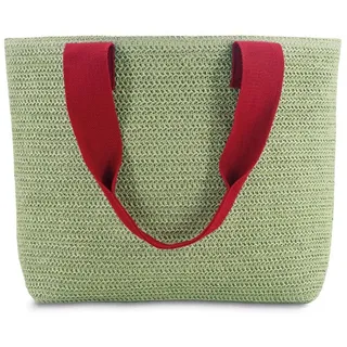 REMEMBER Korbtasche lime green