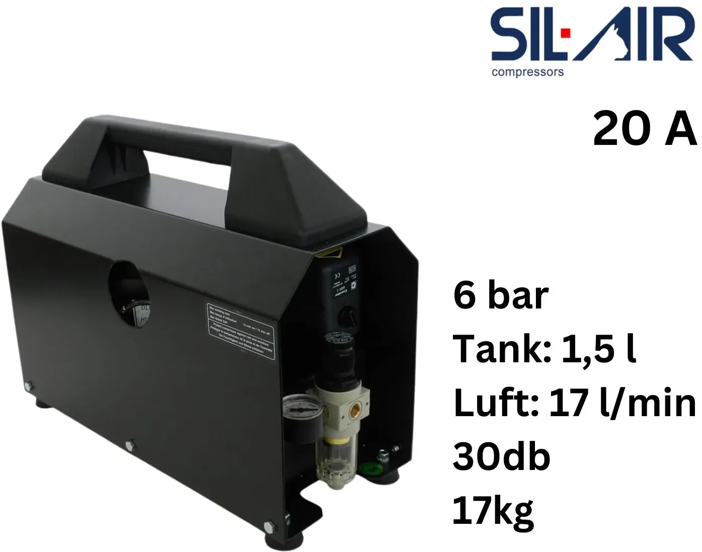 Sil Air 20A  | Silent  Airbrush Kompressor