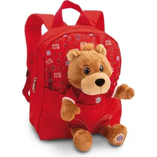 NICI Rucksack mit Plüschtier, 21x26cm FC BAYERN MÜNCHEN
