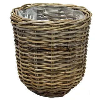 Van der Leeden Rattan Ø 29 x 30 cm Grau