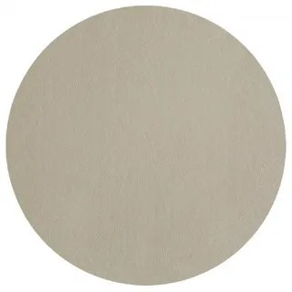 Asa Selection Tischset Leather Optic Fine Ø 38 cm Kunststoff Grau Stone