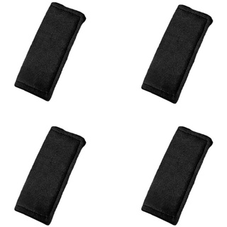 Asudaro Auto Haltegriff Abdeckung, Atmungsaktiver Weicher Autogriff Schutz Wildleder Auto Haltegriff Abdeckung Auto Innentürverkleidung Zuggriff Trim Cover Universell Für Autos, Suvs Schwarz-4 Stück