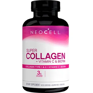 NeoCell, Super Collagen, mit Vitamin C und Biotin, hochdosiert, 180 Tabletten, Laborgeprüft, Glutenfrei, Sojafrei, Gentechnikfrei