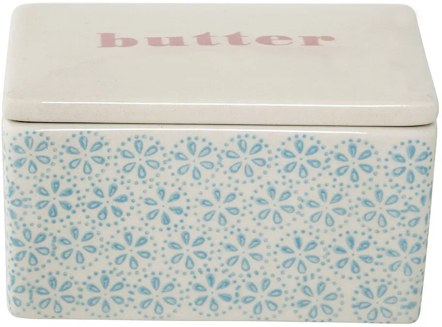 Bloomingville Patrizia Butterdose, Steingut, L12,5xH7xB9 cm