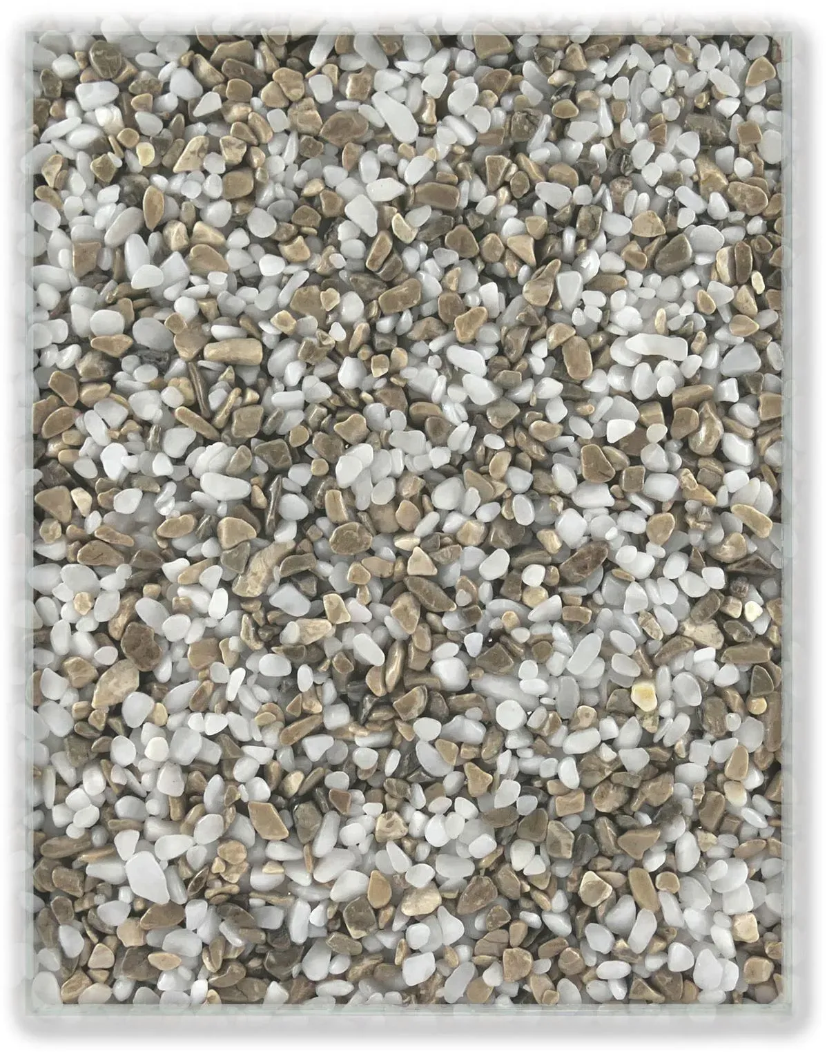 Terralith Farbmuster Marmorsteinteppich -mix lavello-, Körnung: mittel (4-6 mm)