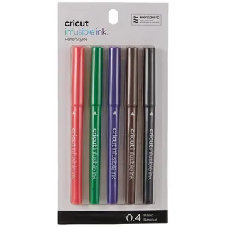 Cricut Infusible InkTM-Stifte 0,4, Standardfarben (5 Stück)