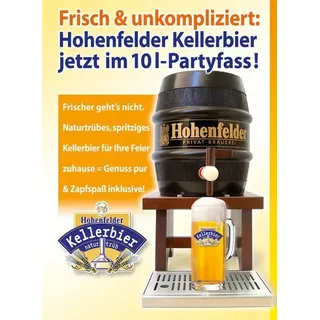 Kellerbier Hohenfelder Privat-Brauerei 10 Liter Party-Fass - 10 l