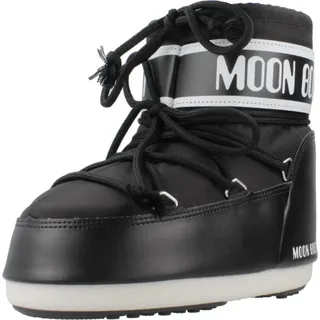 MOON BOOT Icon Low Nylon Winterschuhe-Schwarz-33-35