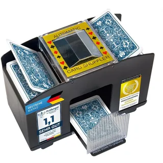 Elektrischer Kartenmischer Automatische XXL Karten-Mischmaschine für 4 Decks ...