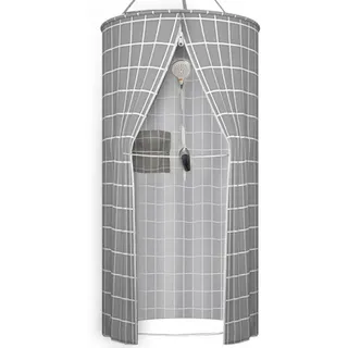 DOPWii Duschvorhang Duschvorhänge, Duschvorhang Rund, Duschvorhang Rund Hängend 90x200cm (1-tlg), Duschvorhänge Outdoor für Outdoor Camping,Strand, Dusche, Toilette