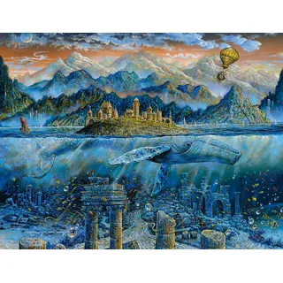 Ravensburger - Puzzle 2000 Teile - Puzzle für Erwachsene - Ab 14 Jahren - Salbeiwal - Tromp the Eye and Art - Hochwertiges Puzzle, 16464