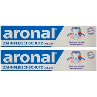 2x aronal Zahnpasta 75ml Zahnfleischschutz mit Zink PZN: 9431782 elmex Forschung