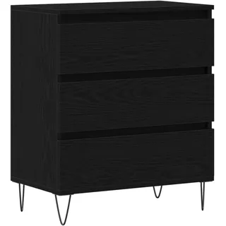 vidaXL Sideboard 60 x 70 x 35 cm Schwarz / Eiche