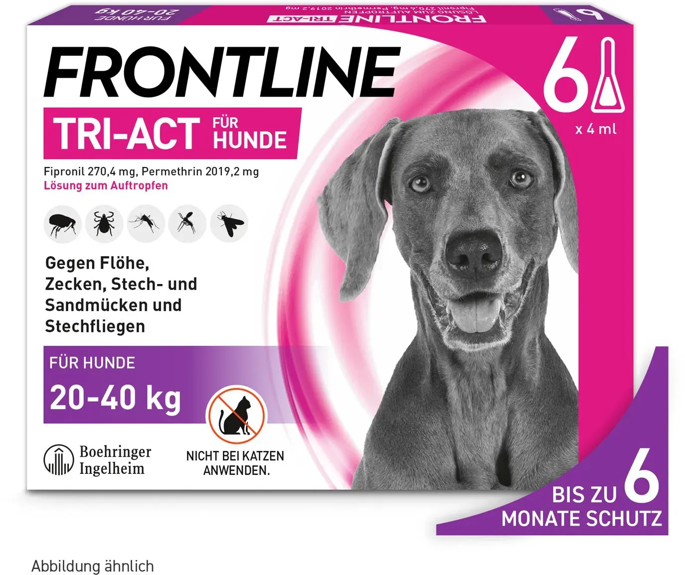 FRONTLINE Tri-Act Lsg.z.Auftropfen f.Hunde 20-40kg 6 St.