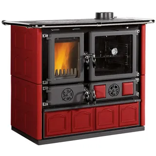 La Nordica-Extraflame La Nordica Küchenofen | Rosa 5.0 Majolika bordeaux | 8,8 kW
