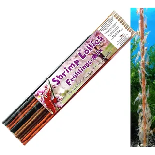 Shrimp-Lollies Frühlings Mix (12 Stück) / Garnelen Lollies Futter Blütenpollen Sticks Futterstangen