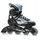 Comp Skates Black Lightblue schwarz 5