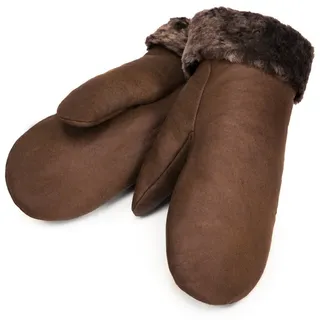 Werner Christ Horse Fäustlinge Fausthandschuh aus echtem Leder braun 10
