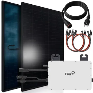 Black Frame 1800/1600W Solaranlage mit 1600W Astro Energy Micro Wechselrichter 4 x 450 W