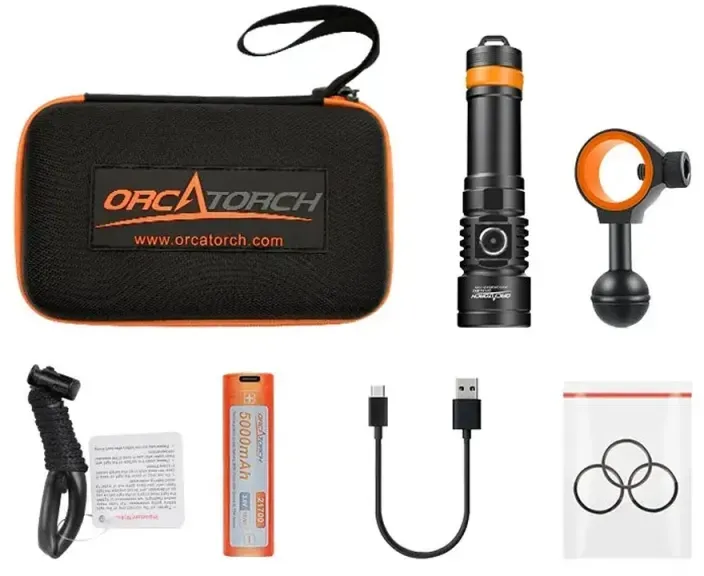OrcaTorch - D710V MK2 Videolicht mit 3 Farben - max. 2300 Lumen